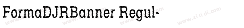 FormaDJRBanner Regul字体转换